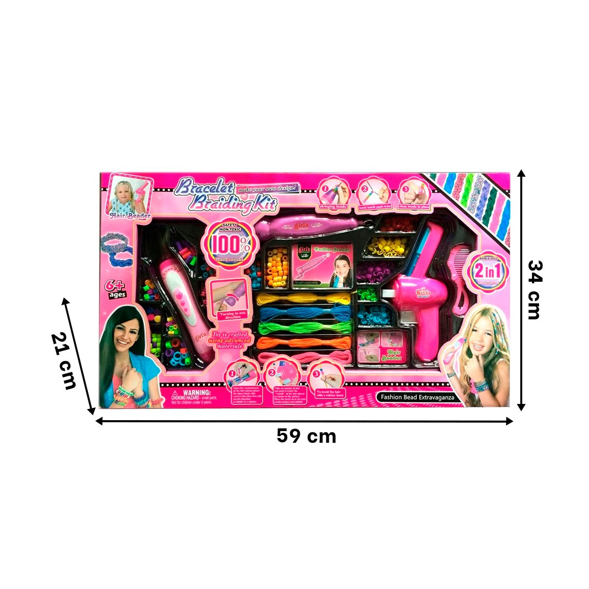 PACK4 KIT DE CABELLO DE NINAS Y+PAPEL DE REGALO - 4