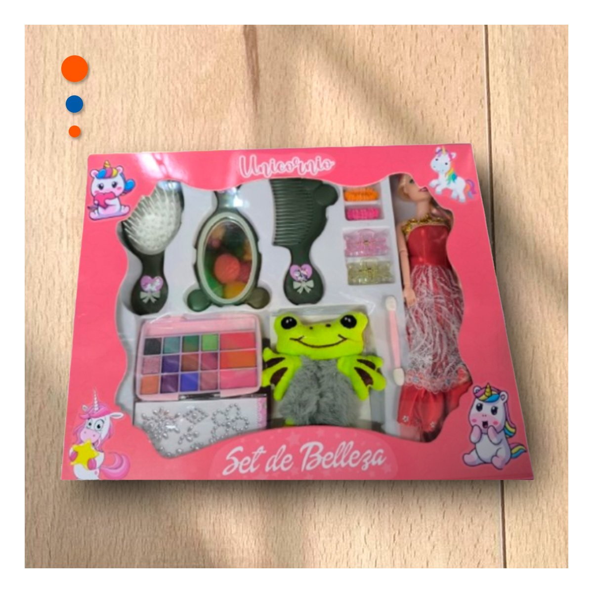 PACK2 JUGUETE KIT DE MAQUILLAJE CON UNA MUÑECA PARA NINAS - 3