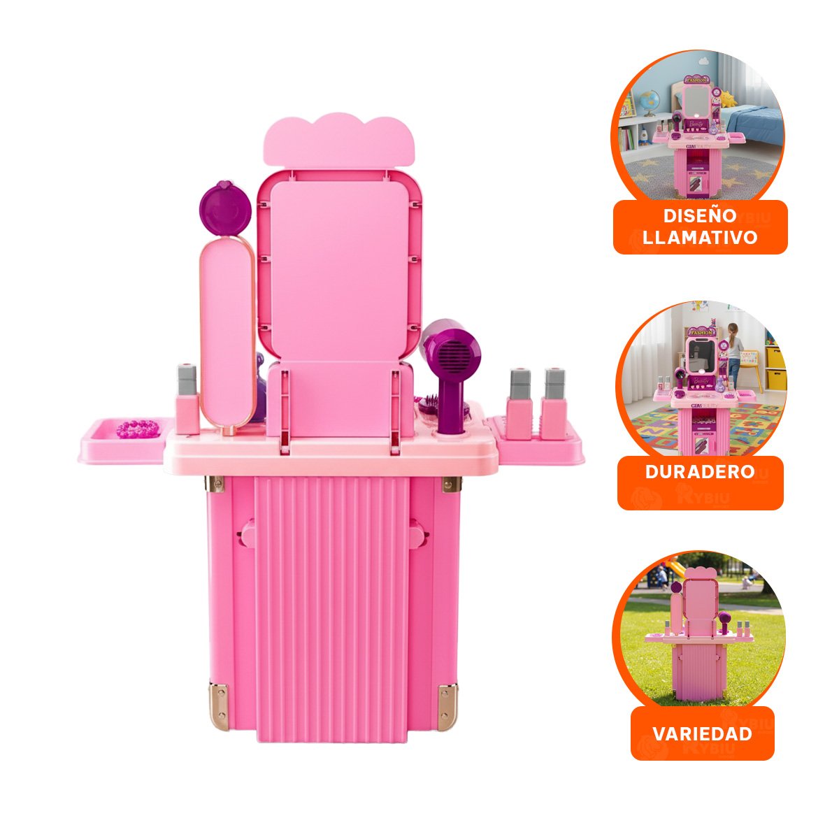 JUGUETE MALETIN DE BELLEZA PARA NINAS Y+PAPEL DE REGALO - 2