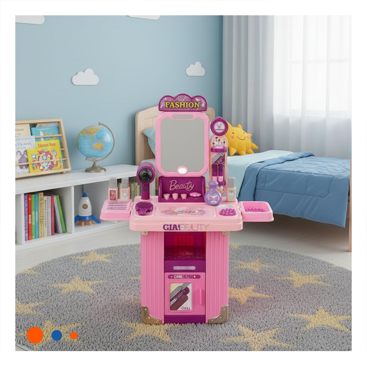 JUGUETE MALETIN DE BELLEZA PARA NINAS Y+PAPEL DE REGALO - 3