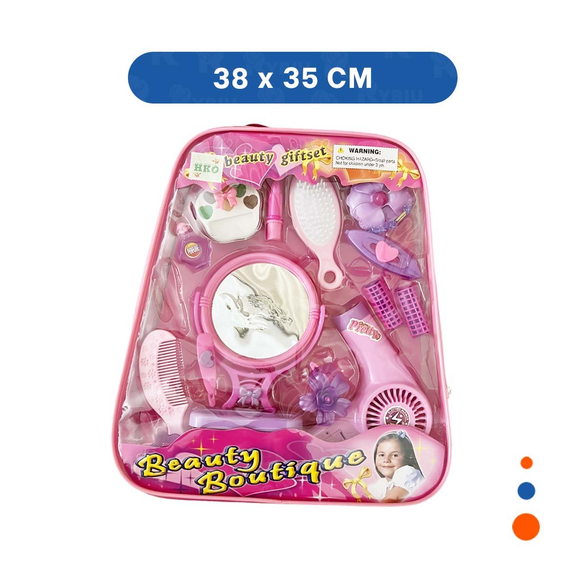 PACK6 SET PARA PEQUENA ESTILISTA EN ROSA Y+PAPEL DE REGALO - 4
