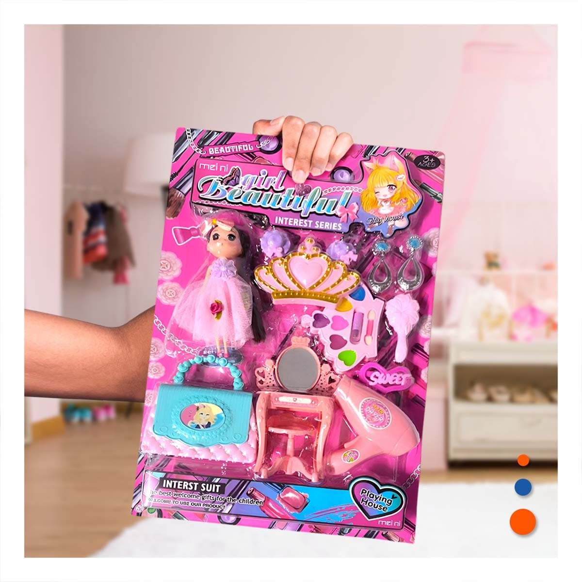 ACCESORIOS PARA MUNECA CON ESPEJO Y+REGALO STICKERS - 3