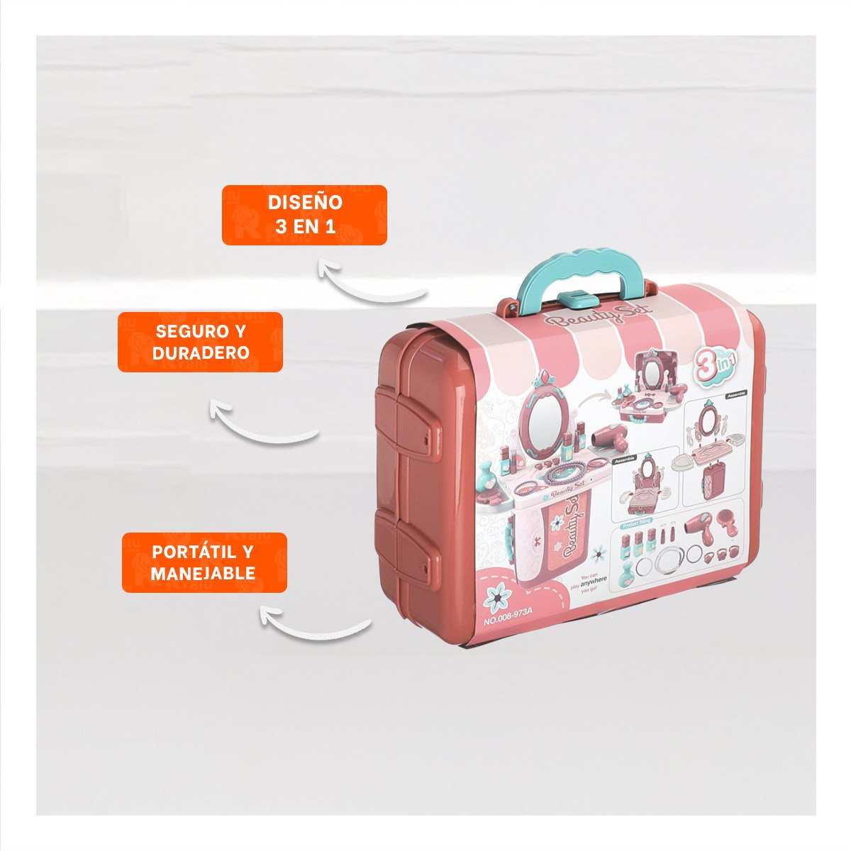 PACK4 KIT DE COMESTICOS CON ACCESORIOS Y+REGALO STICKERS - 2
