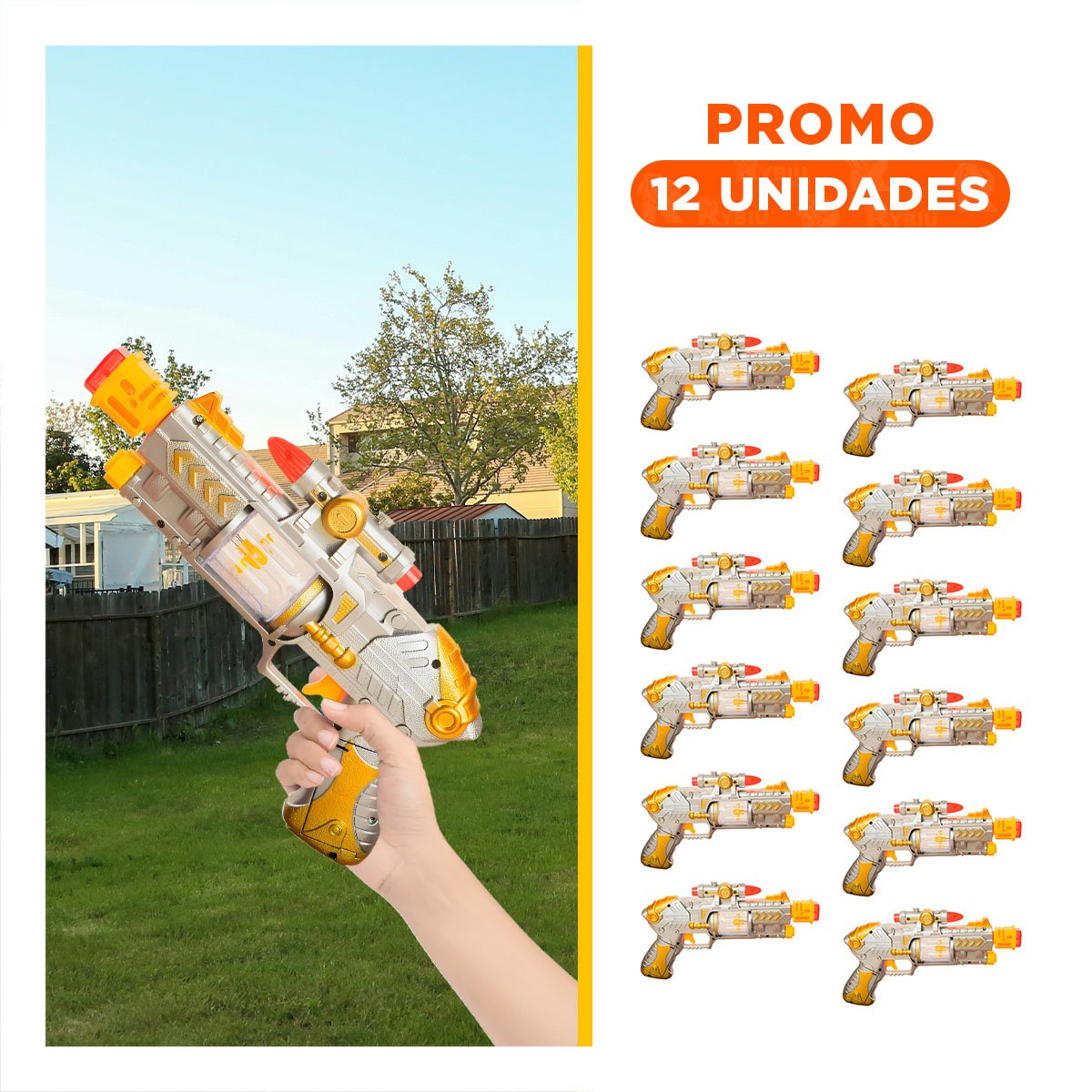 PACK12 PROYECTOR DE SONIDO LASER PLATEADO PARA JUEGO CREATIVO EN CASA Y+REGALO STICKER - 1