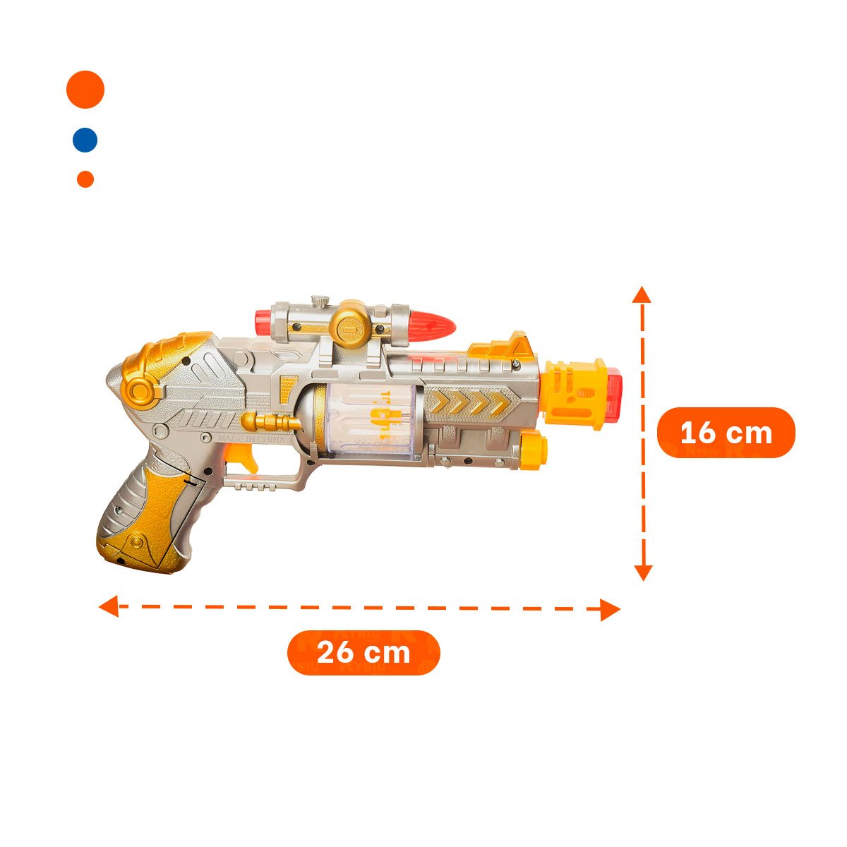 PACK6 GENERADOR DE SONIDO LASER PLATEADO CON USO FACIL Y PRACTICO Y+PAPEL REGALO - 4