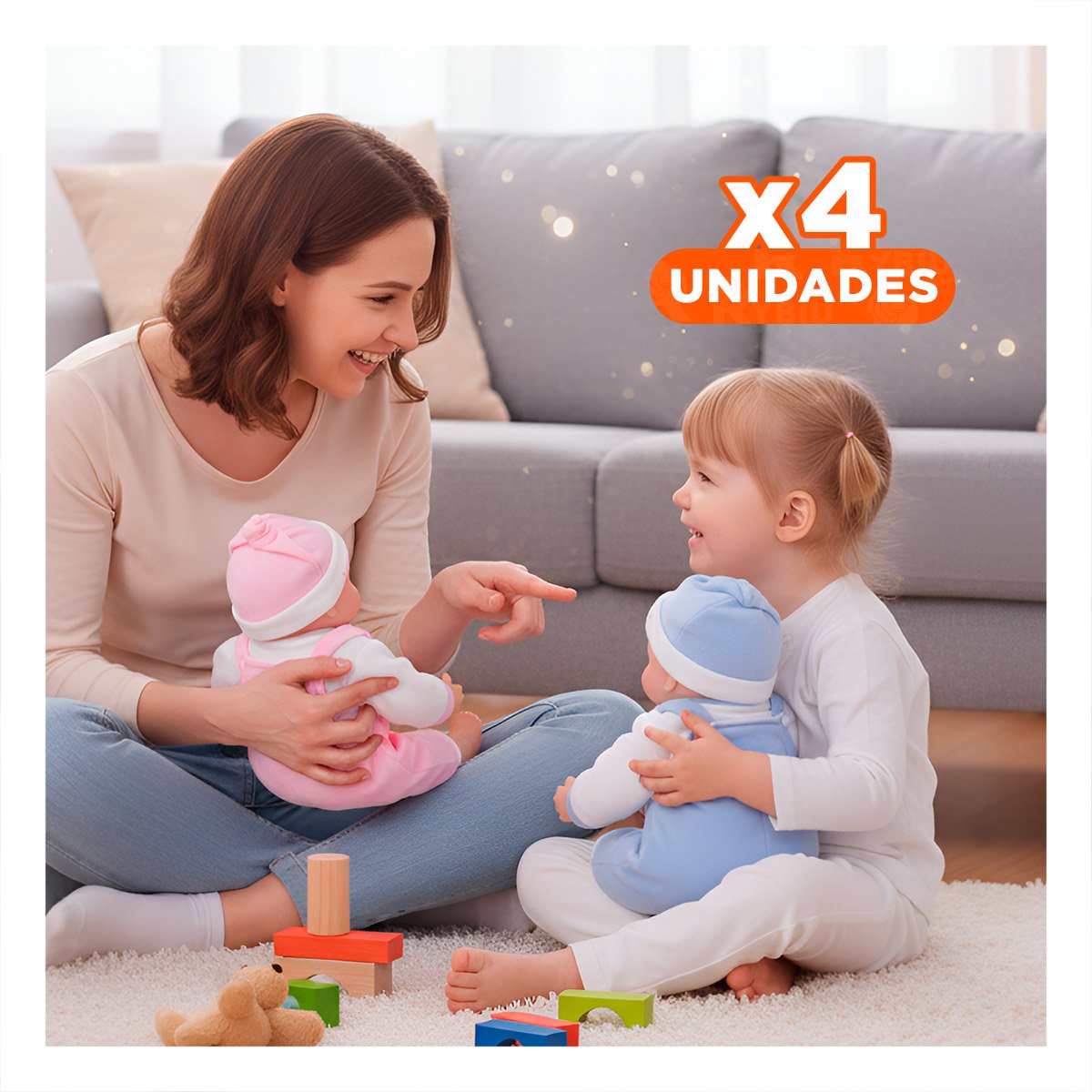 PACK4 PERSONAJE ELEFANTE CON SONIDO PARA JUEGO DIARIO Y TIEMPO EN FAMILIA - 1