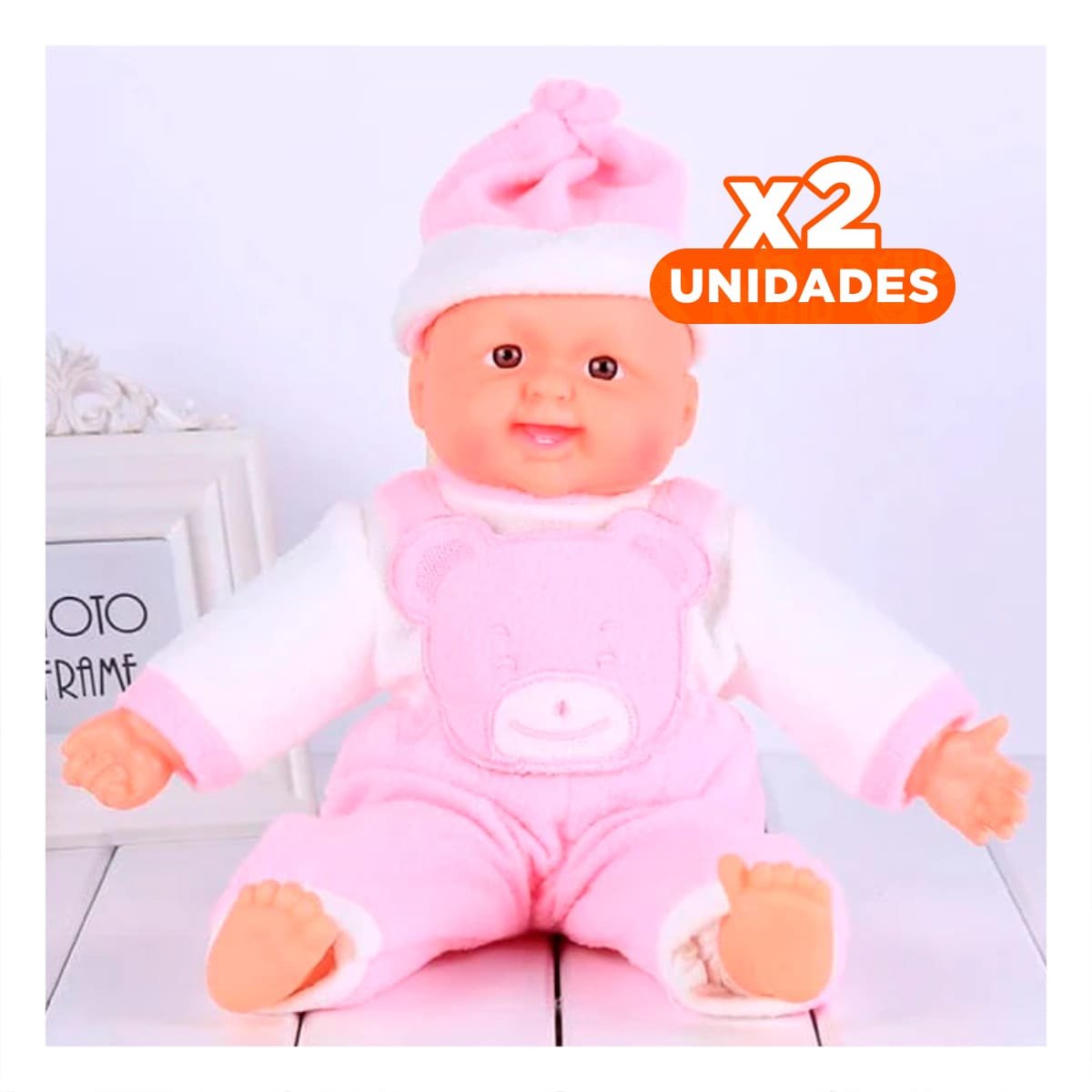 PACK2 PERSONAJE DE OSO CON SONIDO PARA JUEGO INFANTIL Y+REGALO STICKER - 1