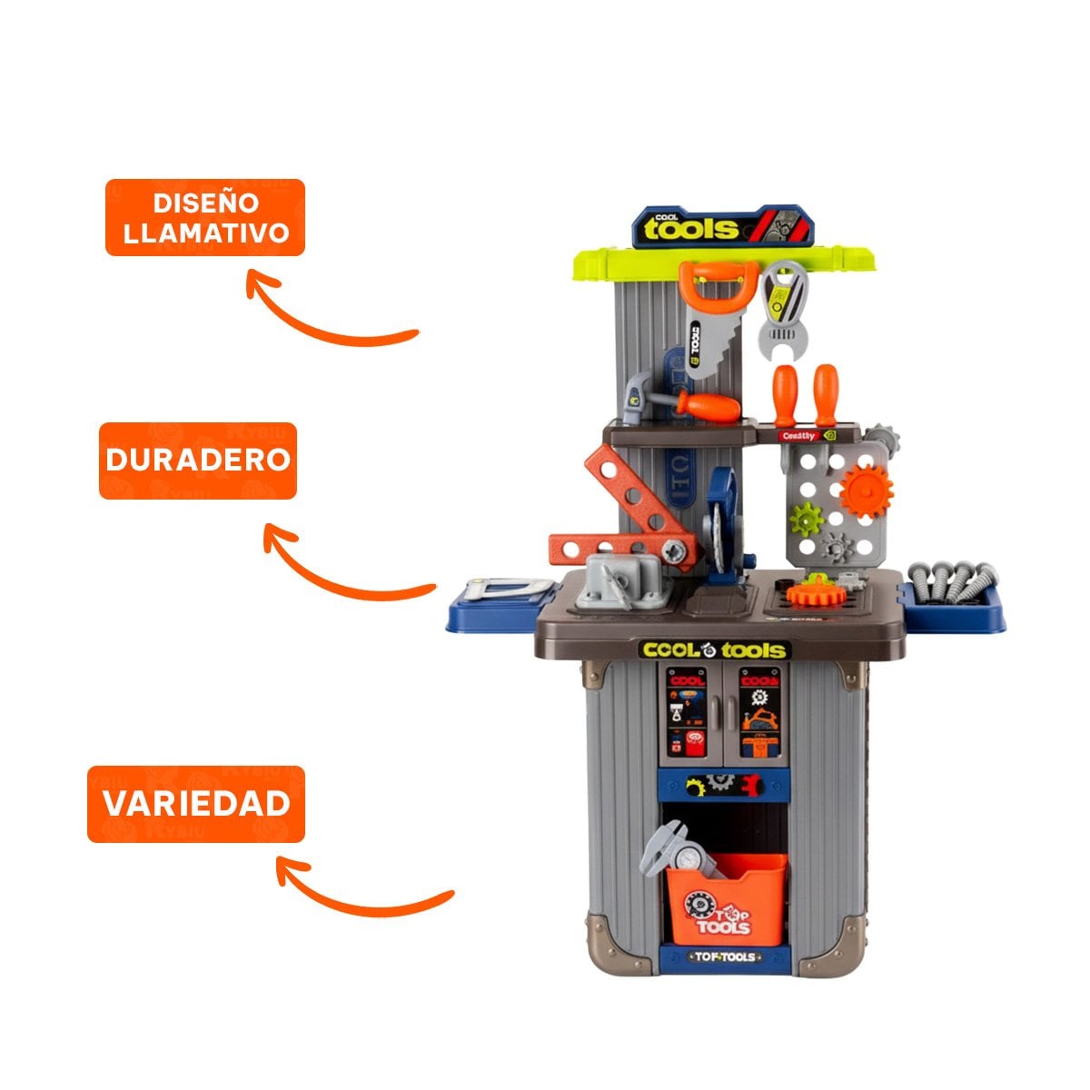 JUGUETE MALETA MULLTIUSO 3 EN 1 PLOMO Y+REGALO STICKERS - 2