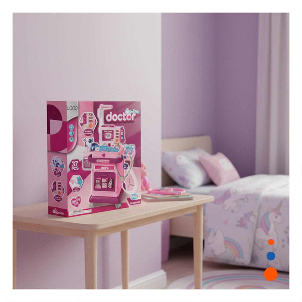 JUGUETE MEDICO DE LUCES Y SONIDOS KID Y+PAPEL DE REGALO - 3
