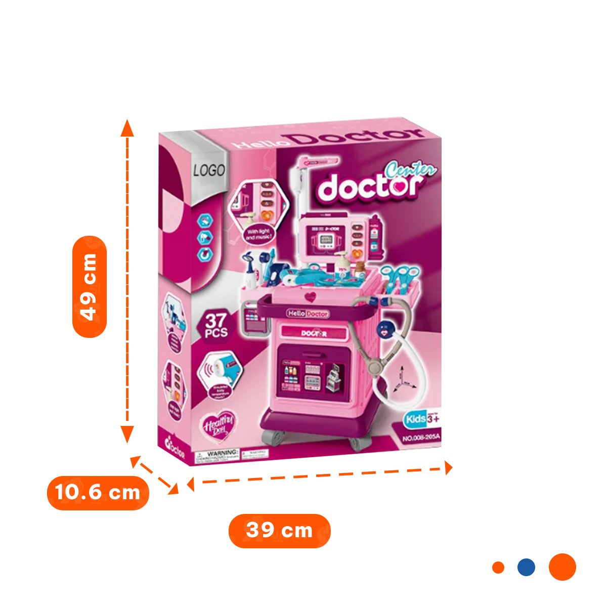 JUGUETE MEDICO DE LUCES Y SONIDOS KID Y+PAPEL DE REGALO - 4