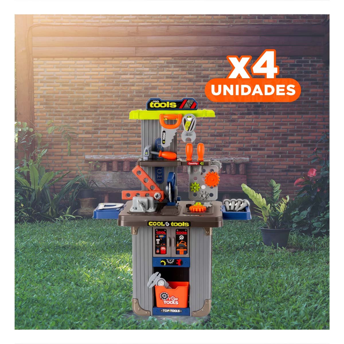 PACK4 SET DE JUEGO DE CONSTRUCCION KIDS Y+REGALO STICKERS - 1