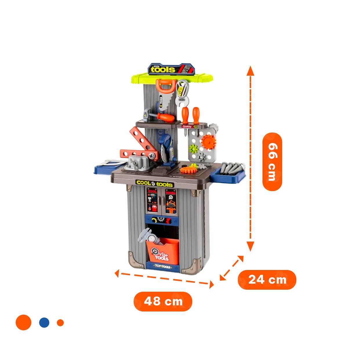 JUGUETE CAJA DE HERRAMIENTAS PARA INFANTES Y+LIGAS DE REGALO - 4