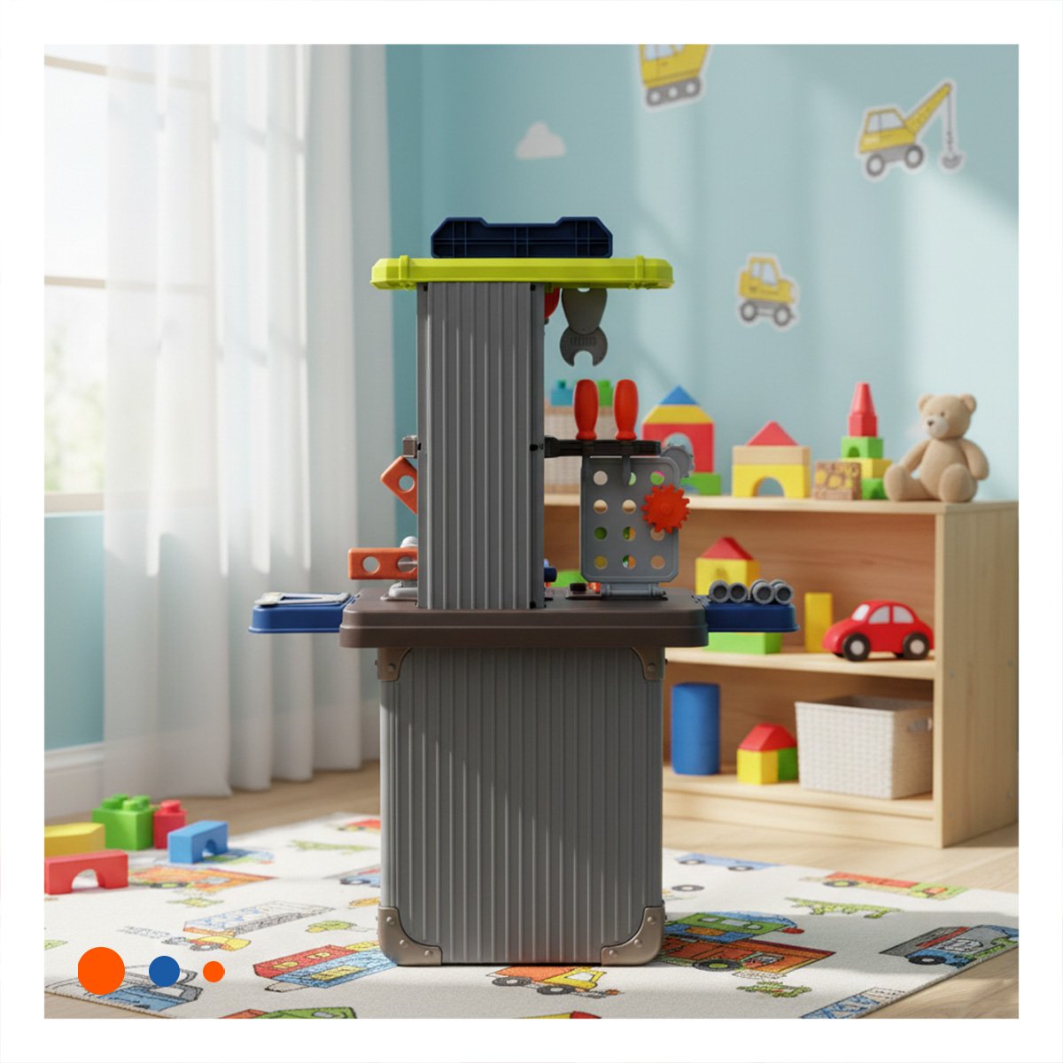 JUGUETE MALETIN CONSTRUCTOR KID EN PLOMO Y+PAPEL DE REGALO - 3