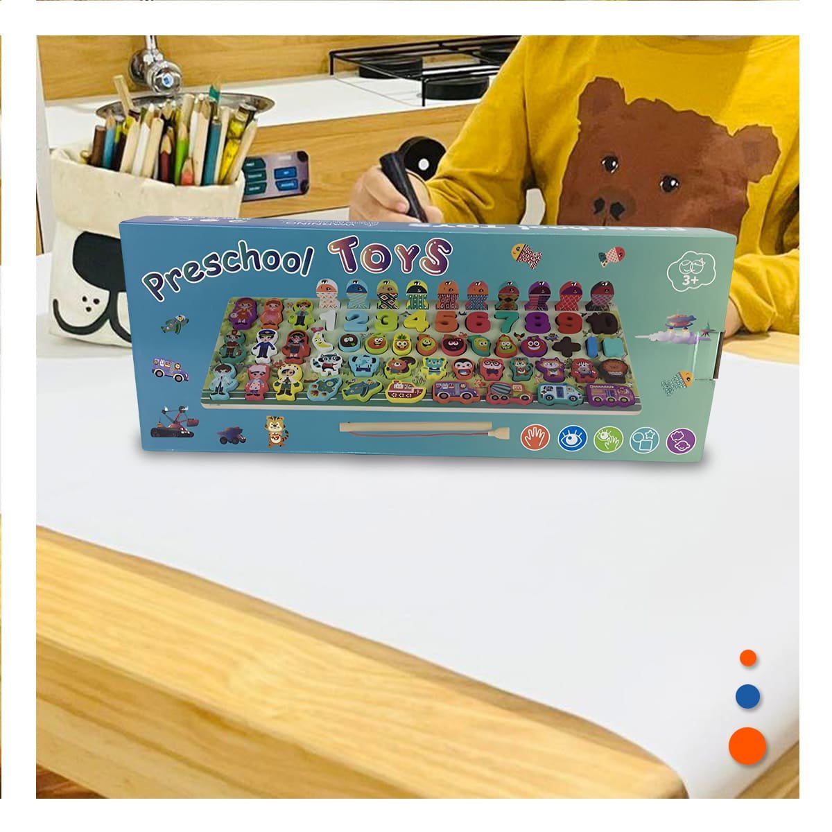 TABLERO ENCAJABLE DE PESCA DE FRUTAS Y+PAPEL DE REGALO - 3