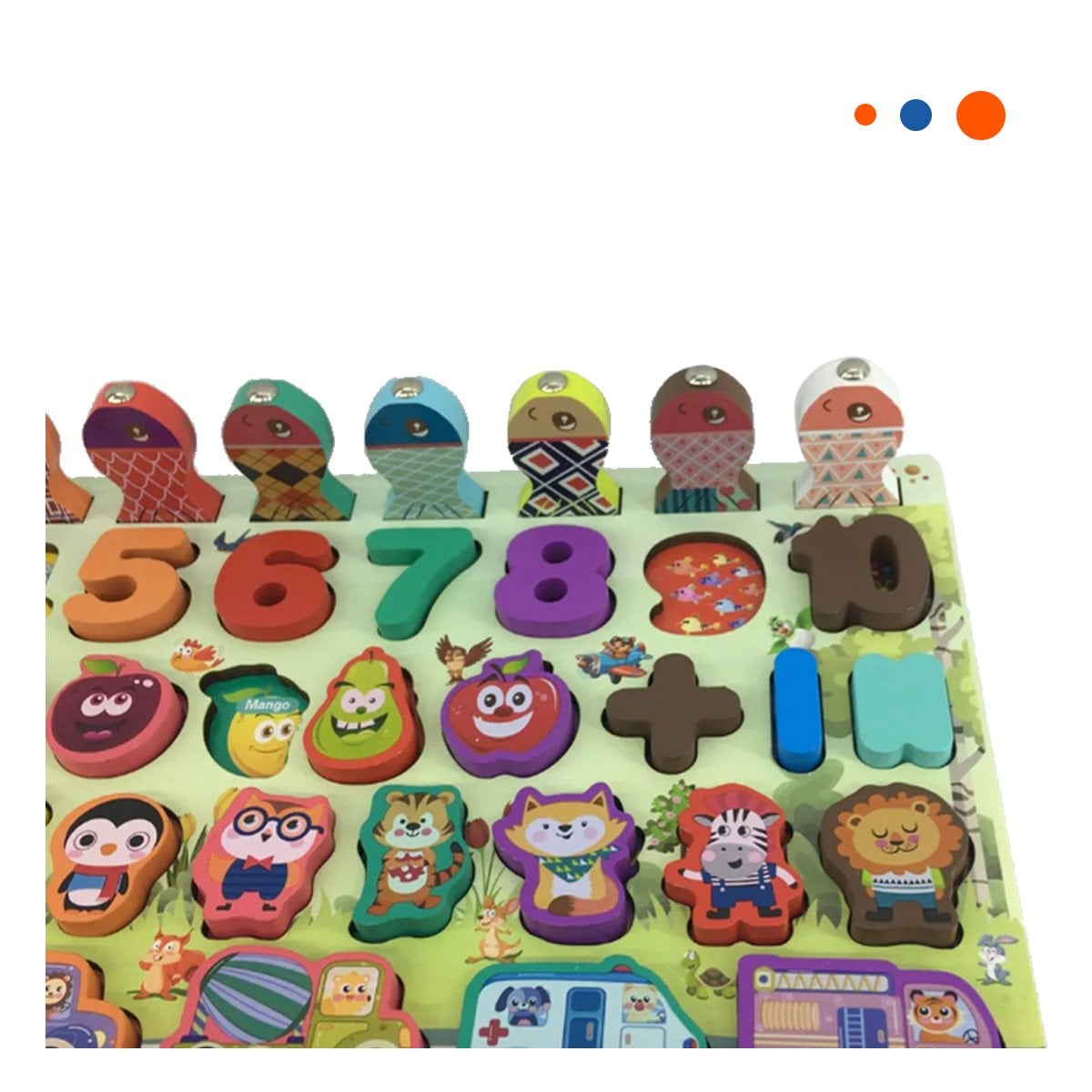 PACK4 JUGUETE ENCAJABLE DE NUMEROS EN MULTICOLORES - 3