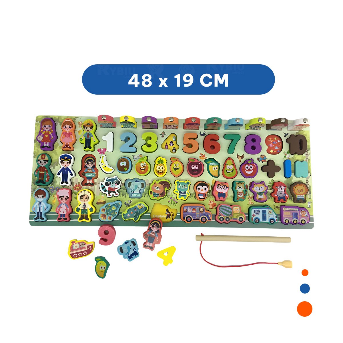 PACK4 JUGUETE ENCAJABLE DE NUMEROS EN MULTICOLORES - 4