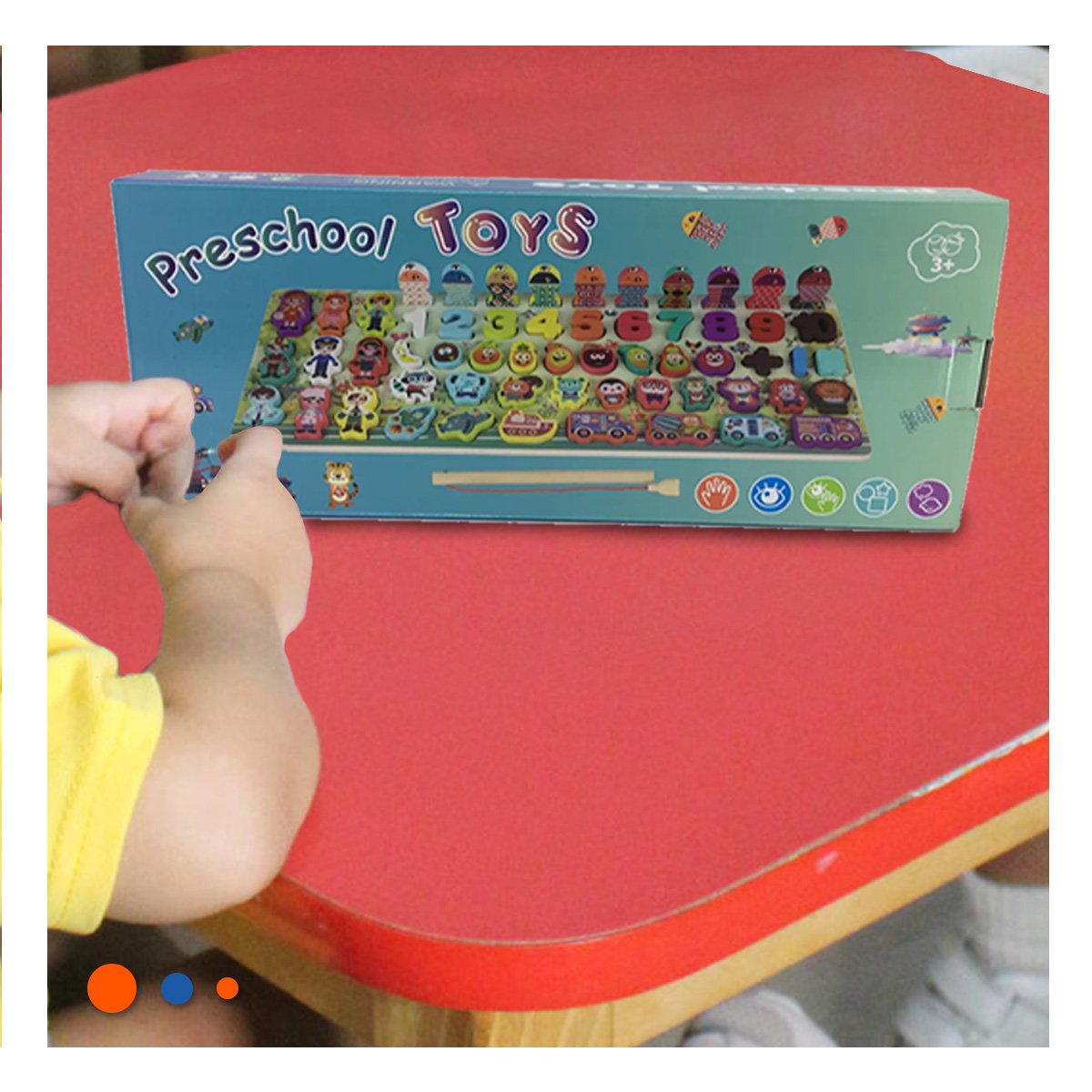 PACK6 JUEGO CREATIVO DE PESCA CON FIGURAS DE PROFESION YREGALO STICKER - 3