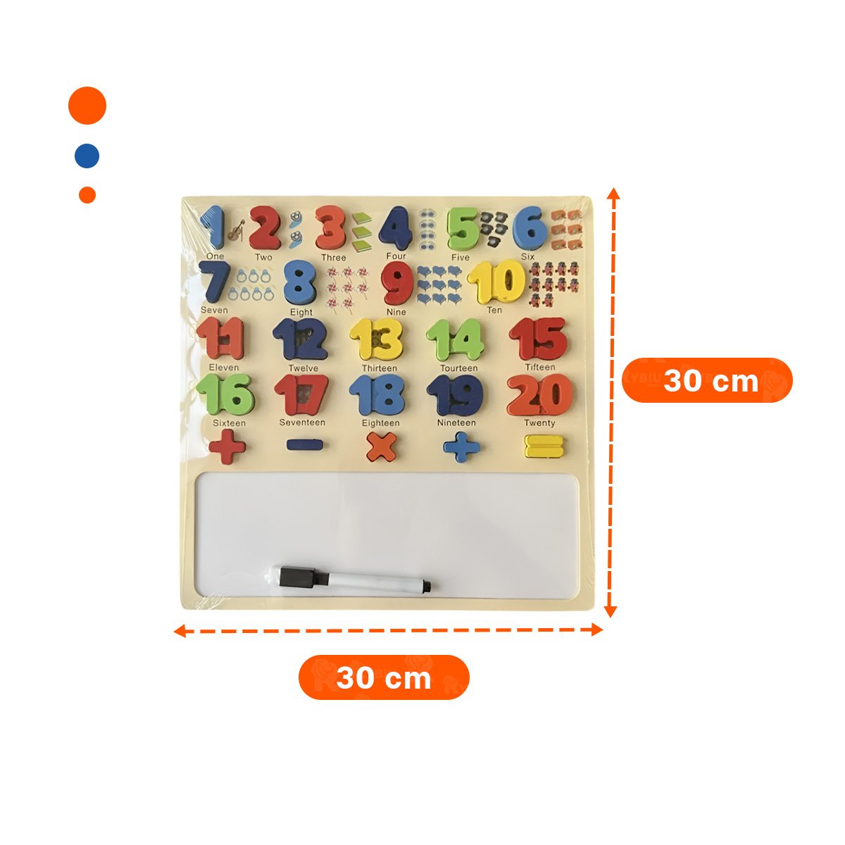 PACK2 SOLUCION EDUCATIVA CON PIZARRA NUMERICA PARA APRENDER NUMEROS Y+PAPEL REGALO - 4