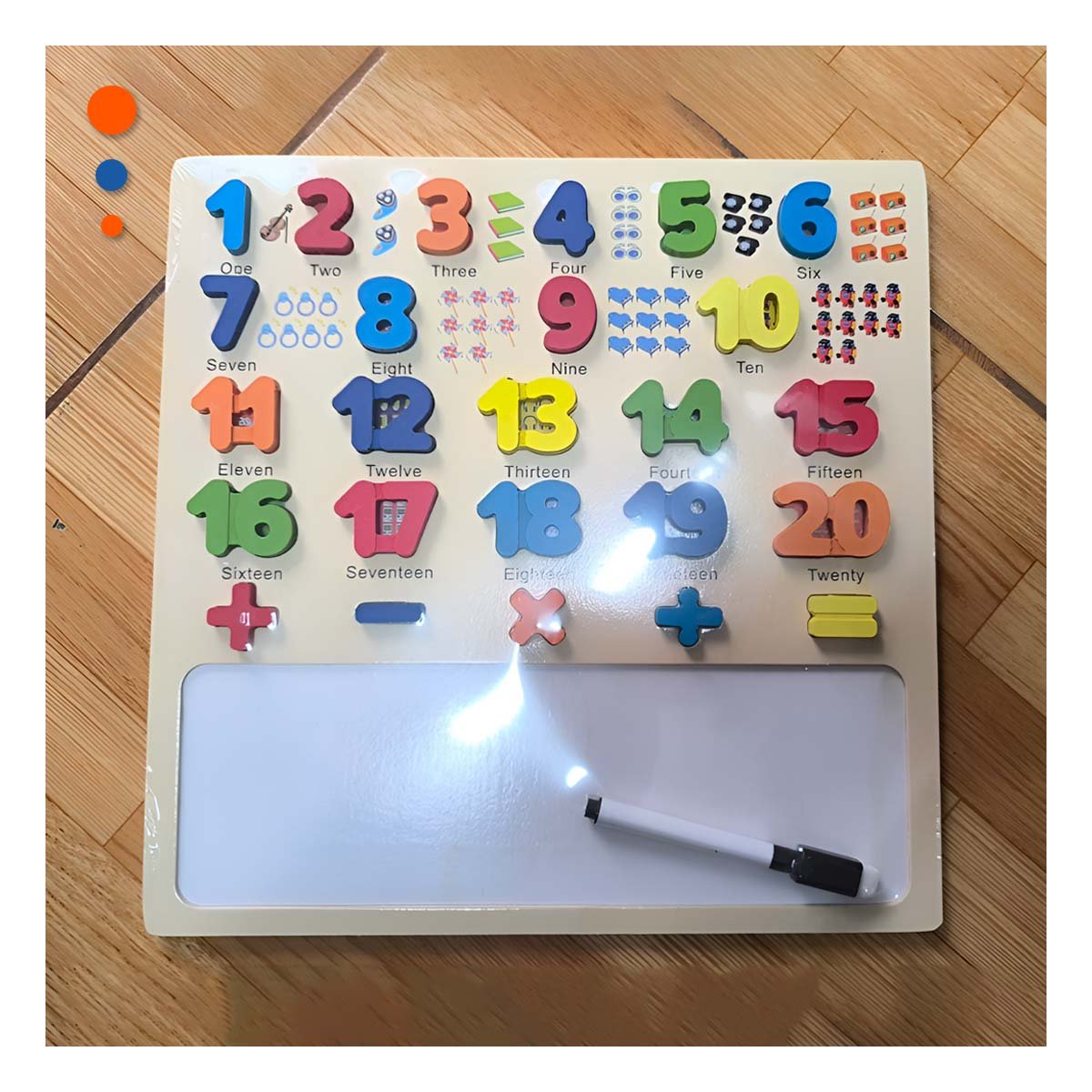 HERRAMIENTA EDUCATIVA CON PIZARRA NUMERICA PARA APRENDIZAJE DIARIO Y+LIGAS REGALO - 1