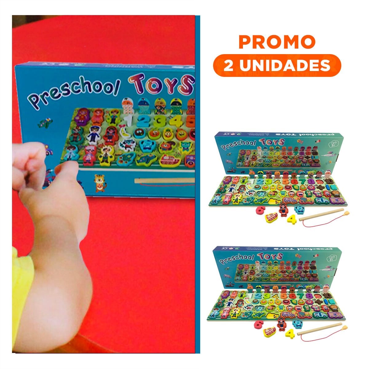 PACK2 SET DE APRENDIZAJE CON PESCA Y FIGURAS EDUCATIVAS - 1