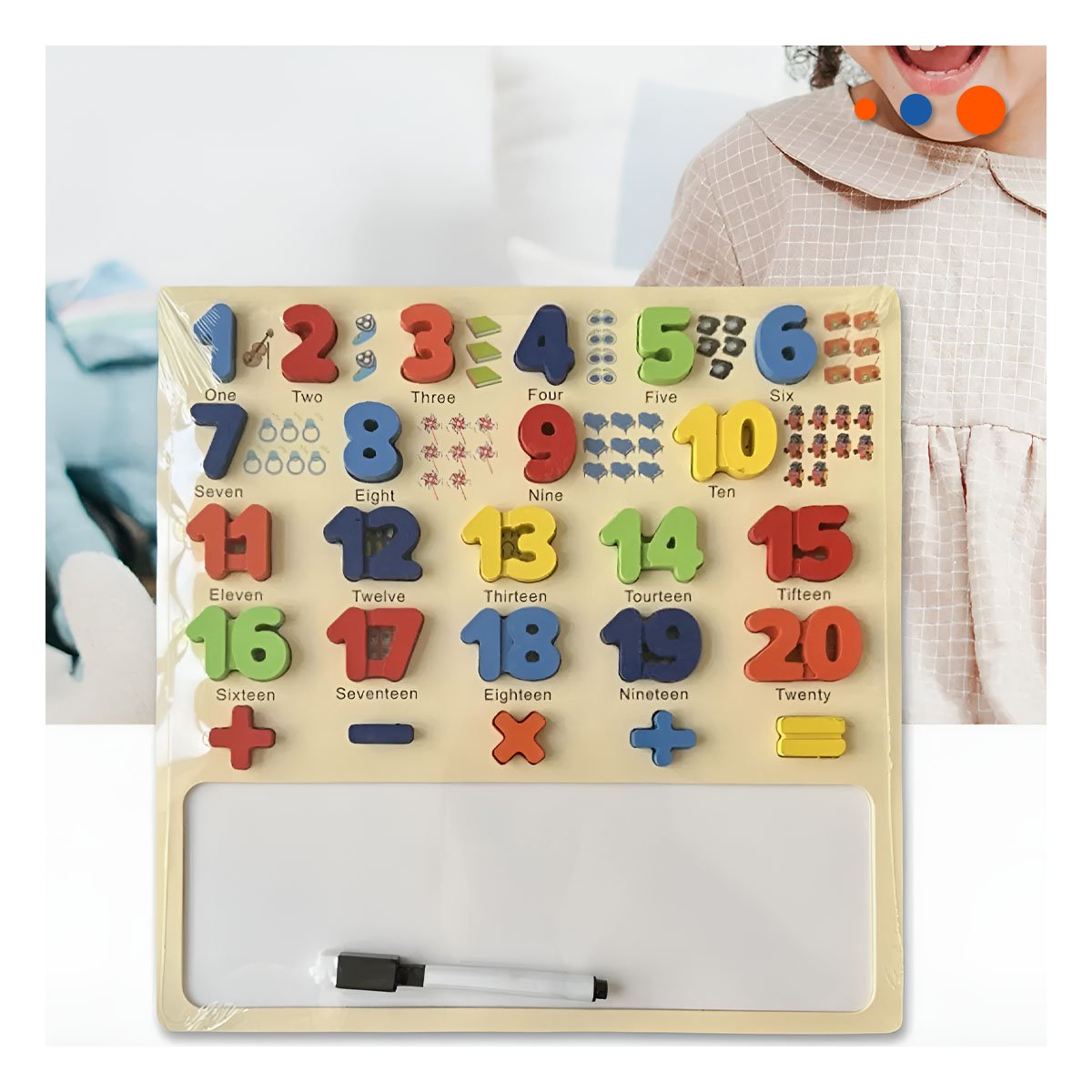 PACK6 FORMATO DIDACTICO CON PIZARRA NUMERICA PARA JUEGO EDUCATIVO - 3
