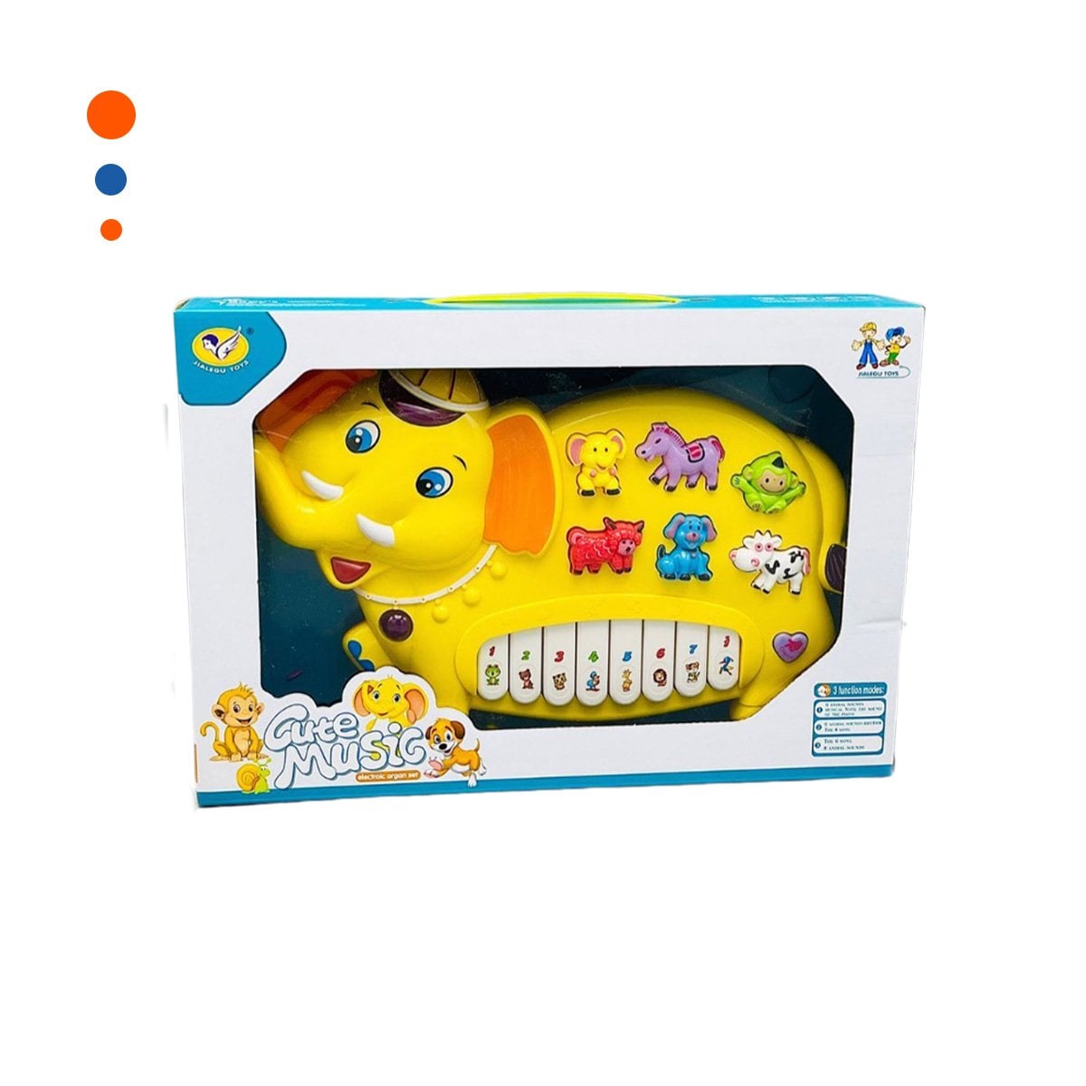 PACK6 INSTRUMENTO RECREATIVO CON FIGURAS DE NUMEROS Y ANIMALES Y+REGALO STICKER - 2