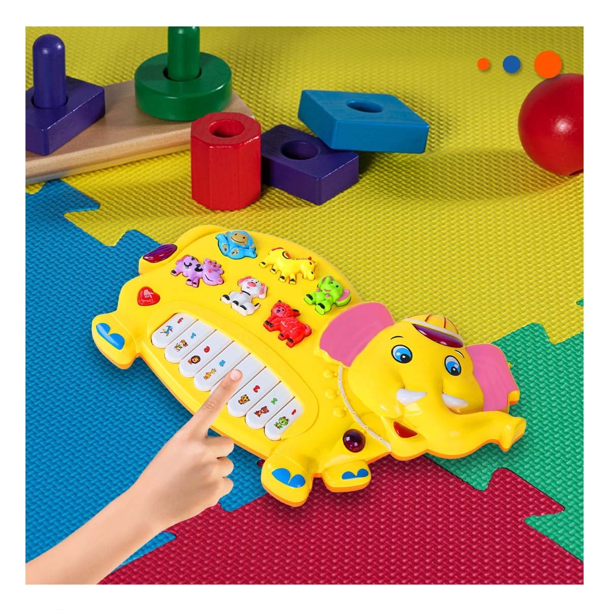 PACK6 INSTRUMENTO RECREATIVO CON FIGURAS DE NUMEROS Y ANIMALES Y+REGALO STICKER - 3