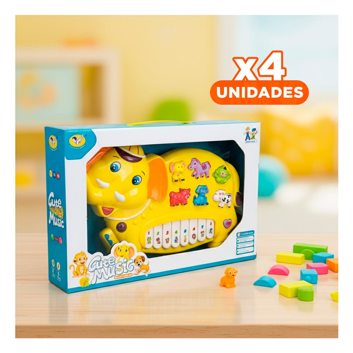 PACK4 MODULO INFANTIL CON FIGURAS DE NUMEROS Y ANIMALES PARA DIVERSION - 1