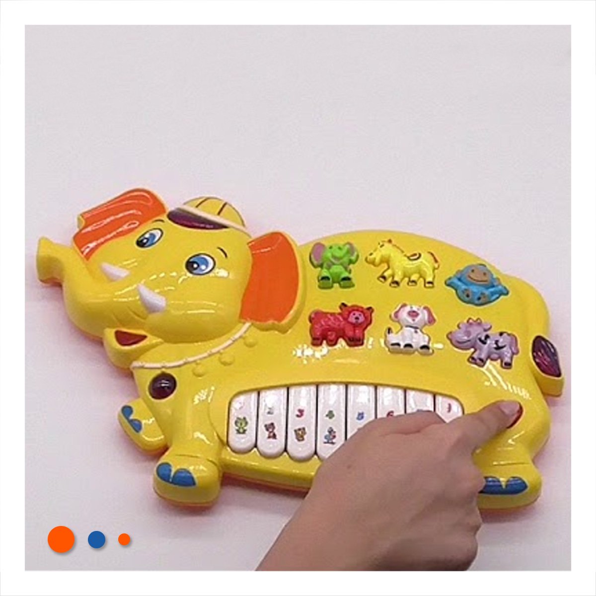 PACK6 PIANO RECREATIVO CON FIGURAS DE NUMEROS Y ANIMALES PARA CASA - 3