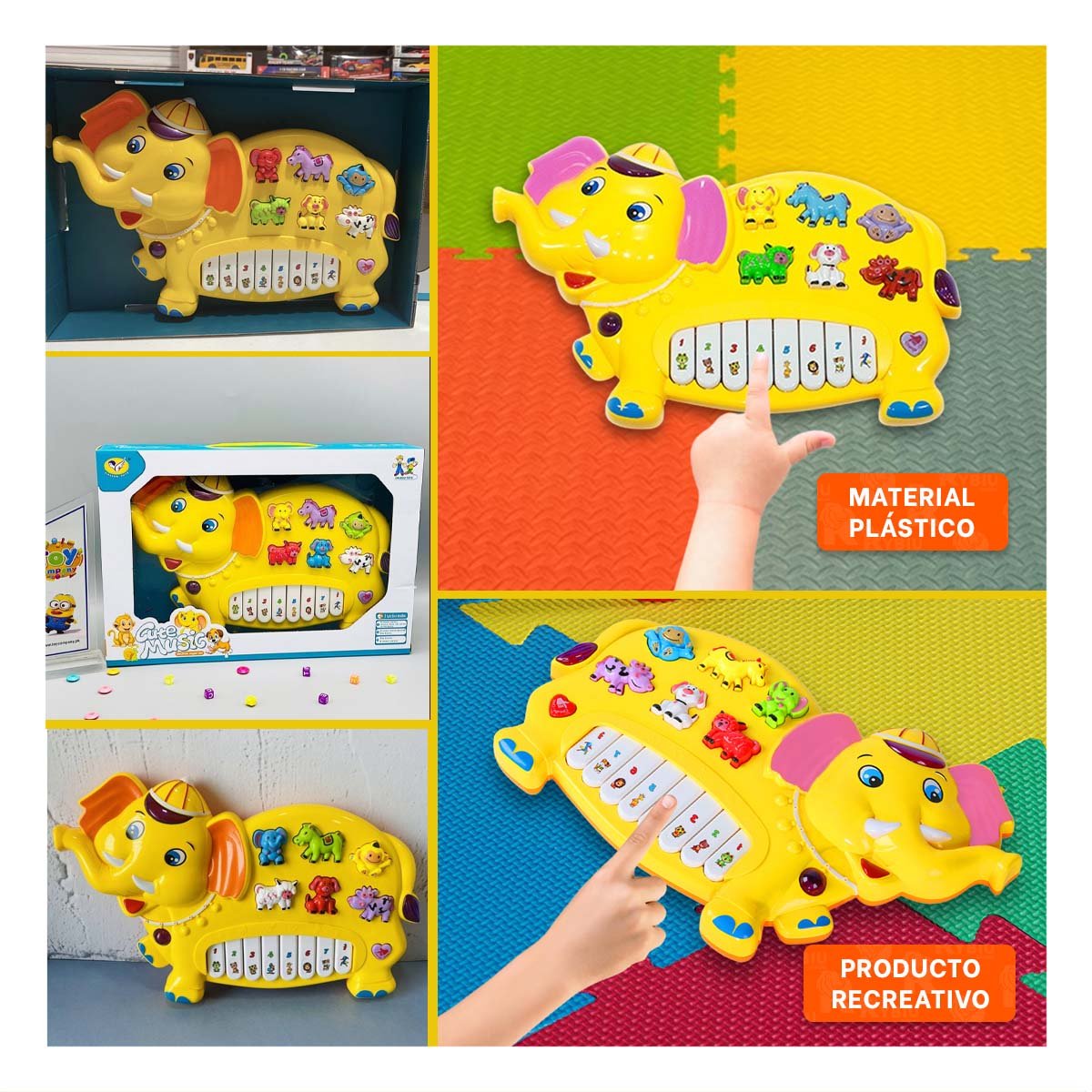 TECLA INTERACTIVA CON FIGURAS DE NUMEROS Y ANIMALES PARA APRENDER Y+LIGAS REGALO - 5