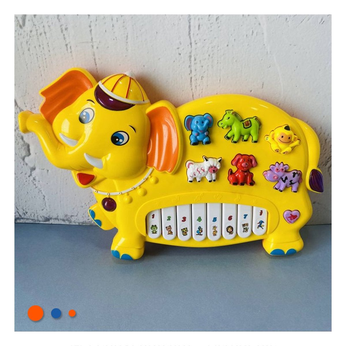 PIANO INTERACTIVO CON FIGURAS DE NUMEROS Y ANIMALES PARA JUEGO CREATIVO - 1