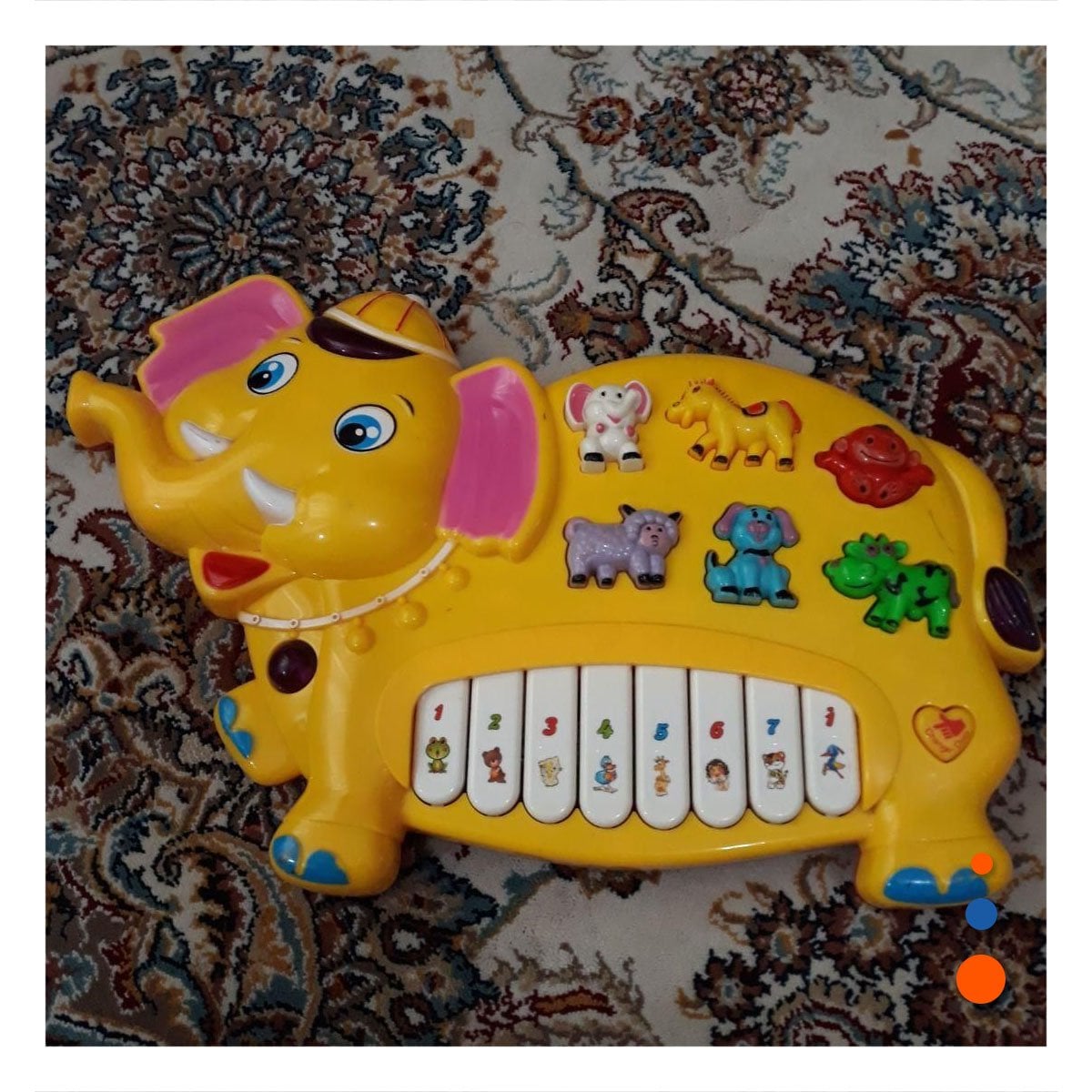 PIANO INTERACTIVO CON FIGURAS DE NUMEROS Y ANIMALES PARA JUEGO CREATIVO - 2