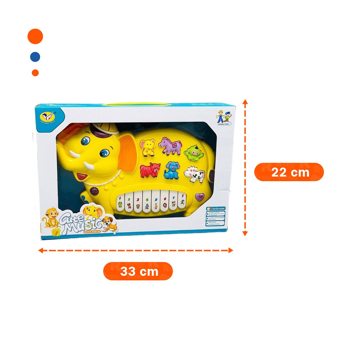 PIANO INTERACTIVO CON FIGURAS DE NUMEROS Y ANIMALES PARA JUEGO CREATIVO - 4