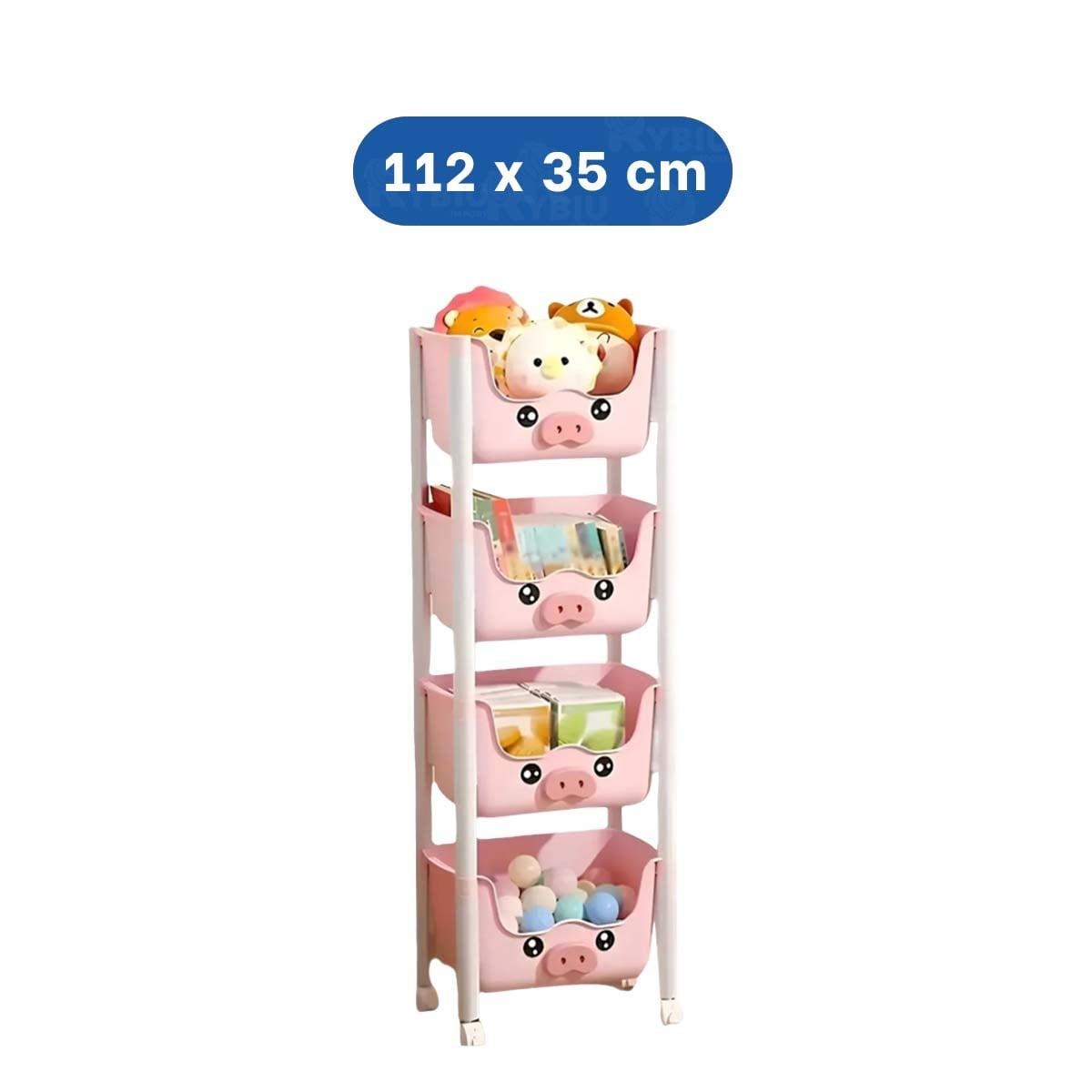 PACK4 JUGUETERO INFANTIL FUNCIONAL CON NIVELES PARA JUGUETES Y ACCESORIOS YPAPEL REGALO - 4