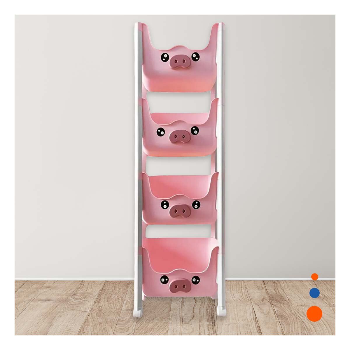 PACK2 MUEBLE INFANTIL PRACTICO CON VARIOS NIVELES PARA ALMACENAMIENTO YREGALO STICKER - 3