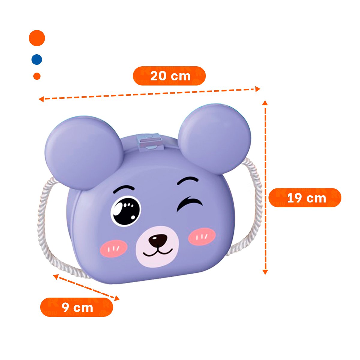 PACK6 BOLSO CON OREJAS CON SET PARA VIAJE Y+REGALO STICKERS - 4