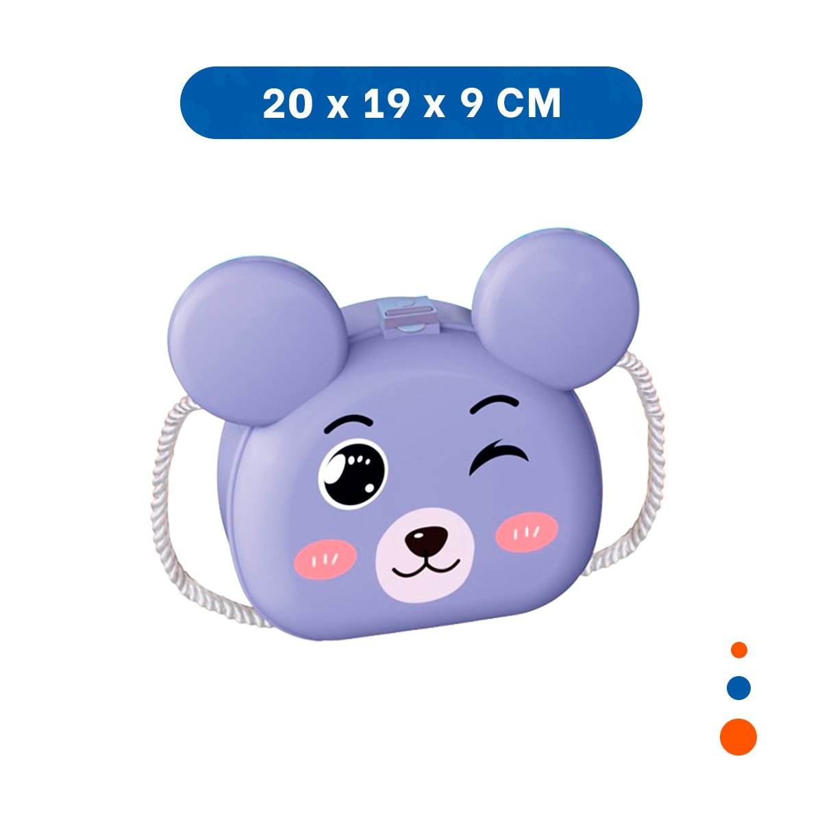 CARTERA OREJITAS CON 23 PZS EN LILA Y+PAPEL DE REGALO - 4