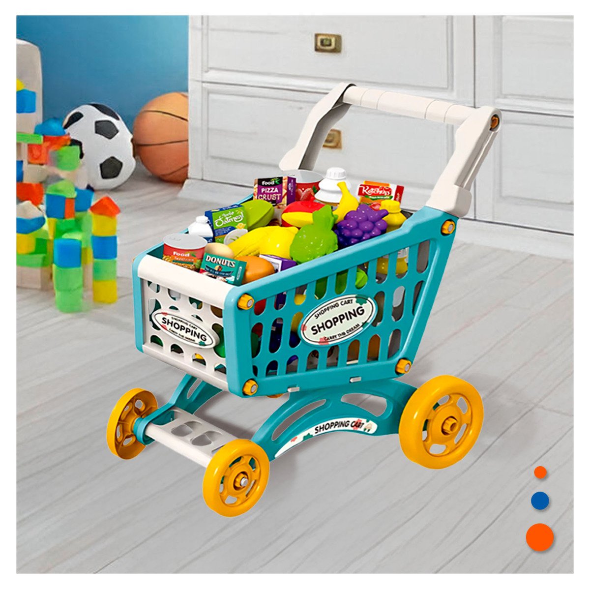 PACK6 COCHE CON ARTICULOS DE SUPERMERCADO Y+REGALO STICKERS - 3