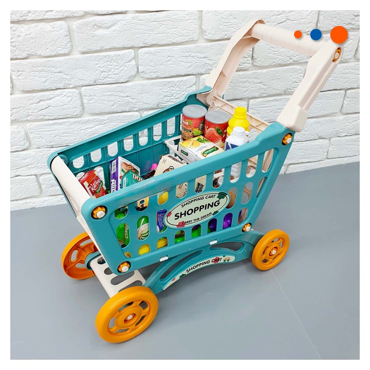 CARRITO DE COMPRAS INFANTIL Y ACCESORIOS Y+REGALO STICKERS - 3