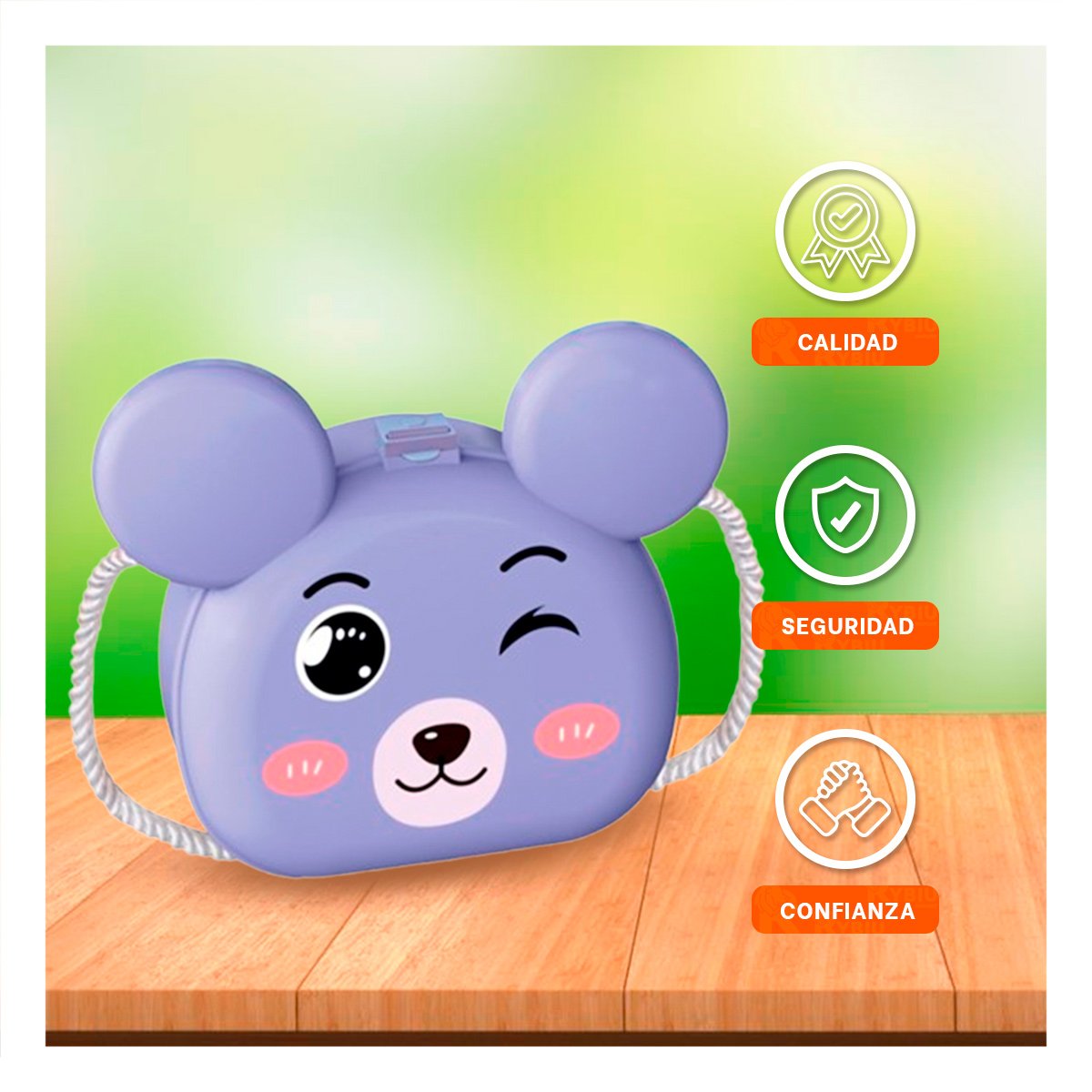 PACK2 CARTERA DE BELEZA INFANTIL EN LILA Y+PAPEL DE REGALO - 2