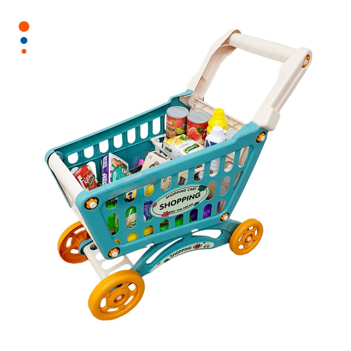 PACK4 JUGUETE DE COMPRAS INFANTILES 60 PZS Y+REGALO STICKERS - 3