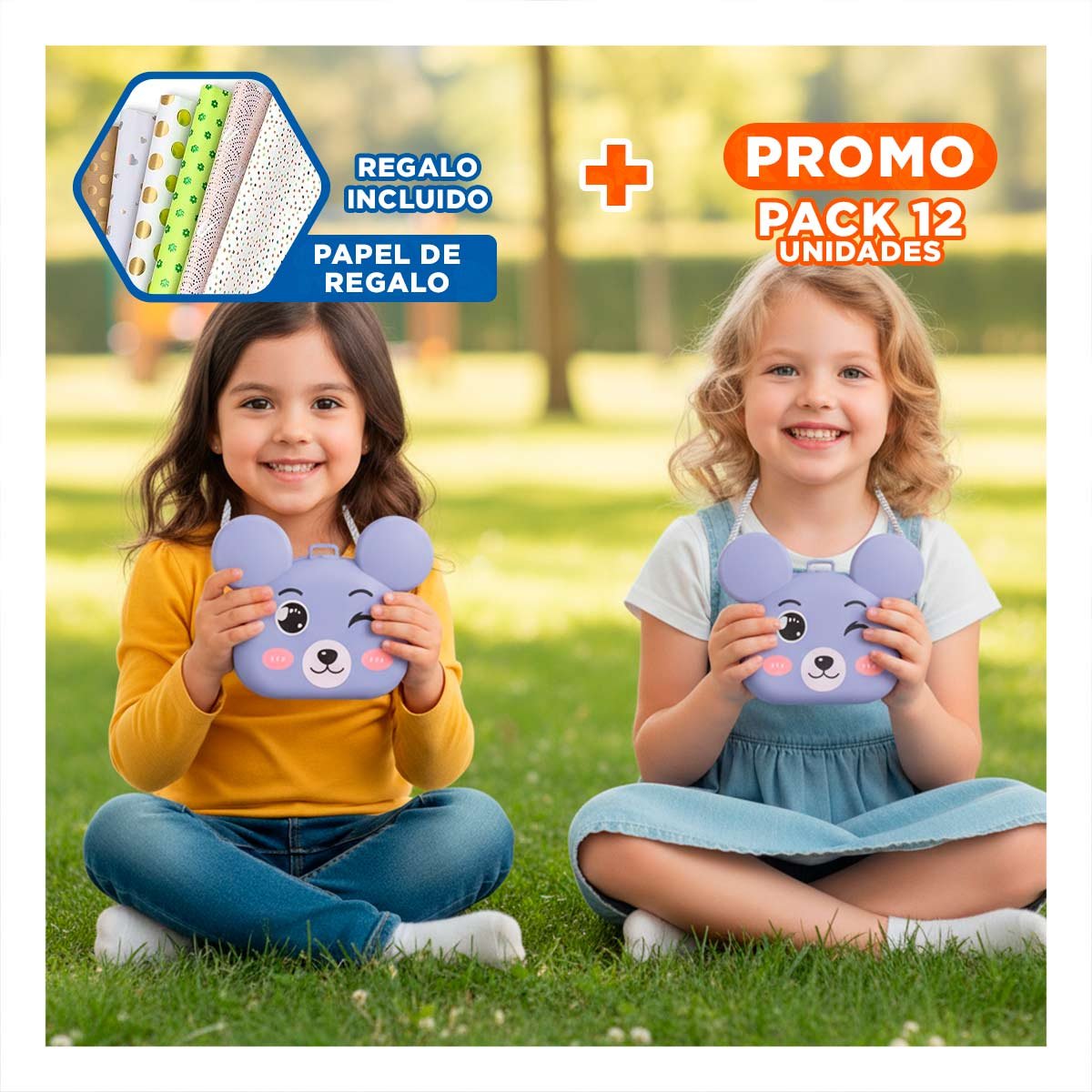 PACK12 BOLSO DE BELLEZA KID Y ACCESORIOS Y+PAPEL DE REGALO - 1