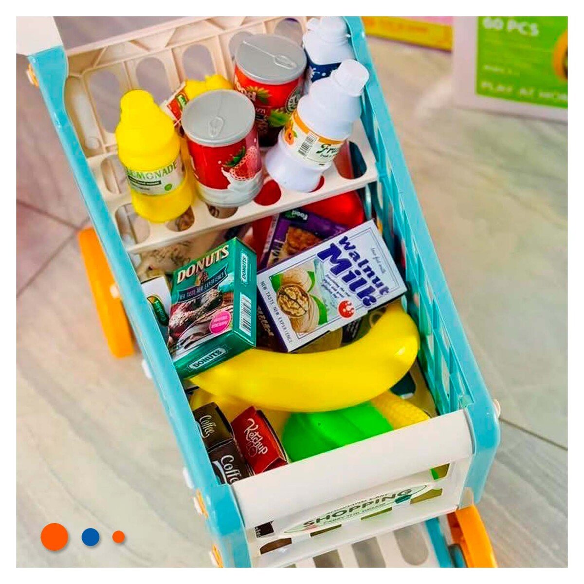 PACK2 JUGUETE CARRITO DE SUPERMERCADO Y+REGALO STICKERS - 3