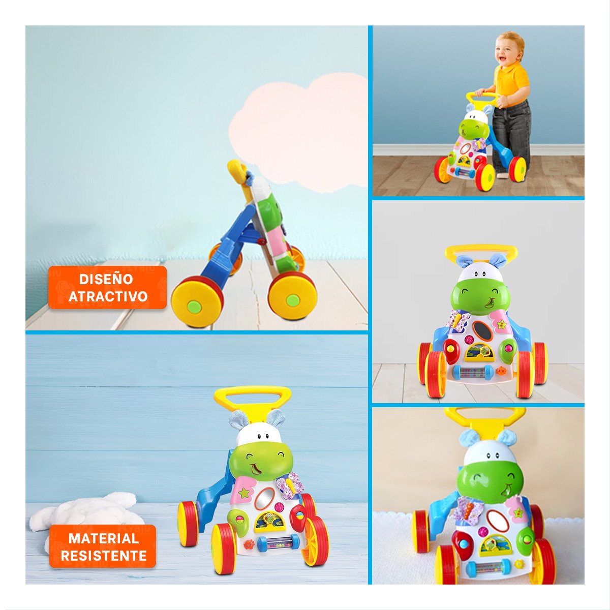 ANDADOR DIDACTICO PARA BEBES PASO A PASO Y+PAPEL DE REGALO - 5