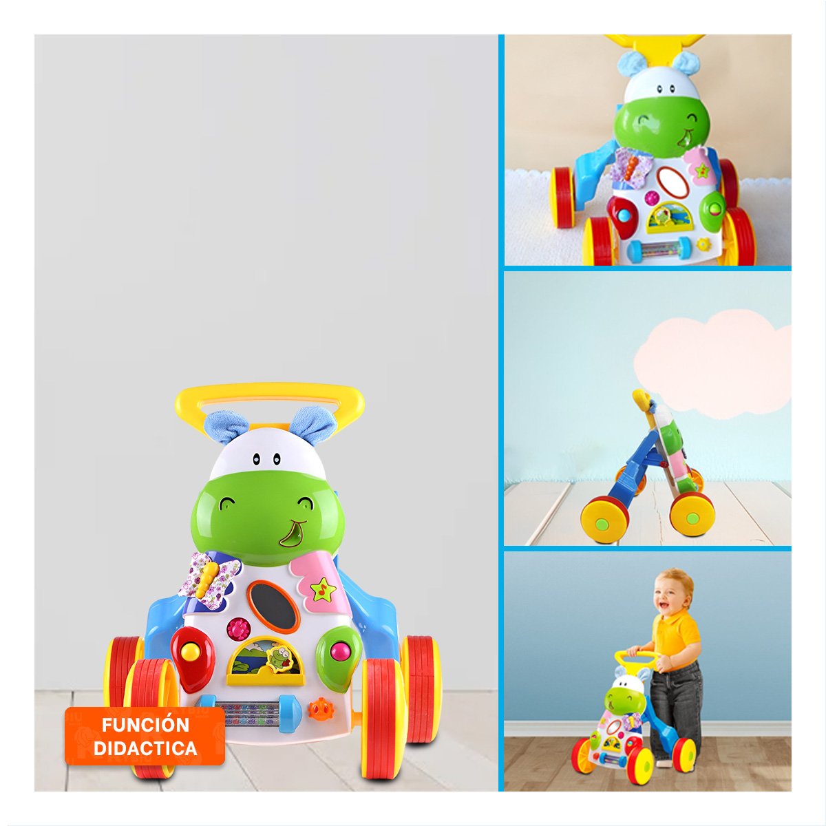 PACK2 ANDADOR PARA APRENDER A CAMINAR Y+PAPEL DE REGALO - 5