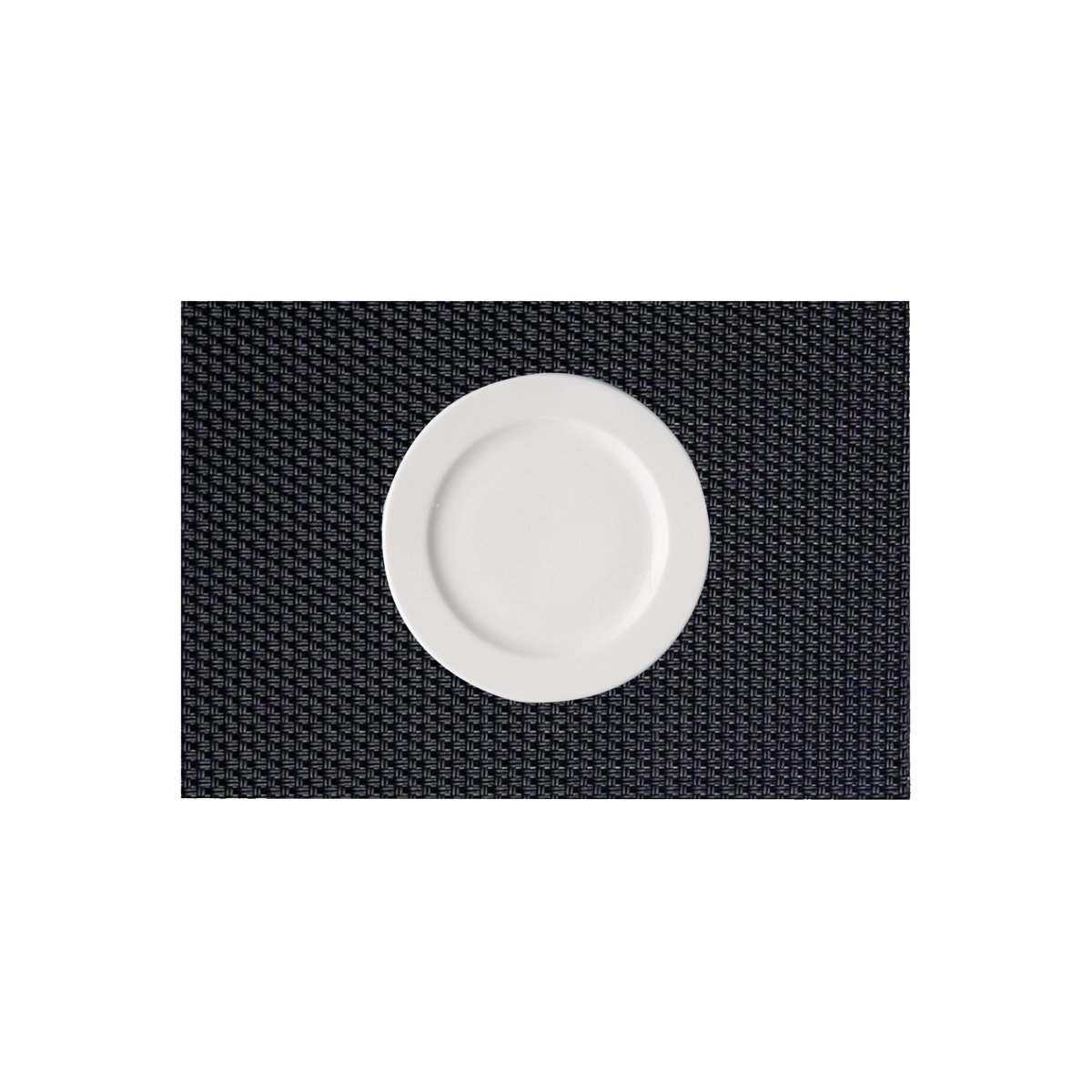 PACK12 CONTENEDOR DE MESA INDIVIDUALES RECTANGULARES NEGRO 6 PIEZAS Y+REGALO STICKER - 2