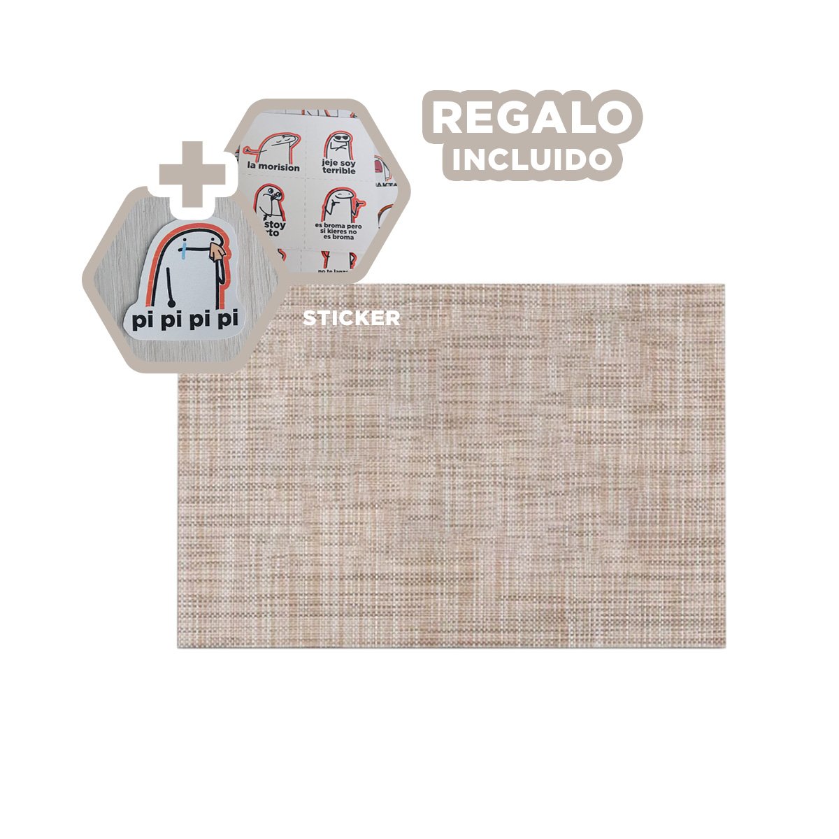 INDIVIDUALES DE MESA MOSTAZA JASPEADO 6 PIEZAS FACIL DE LIMPIAR Y ORGANIZADA Y+REGALO STICKER - 1