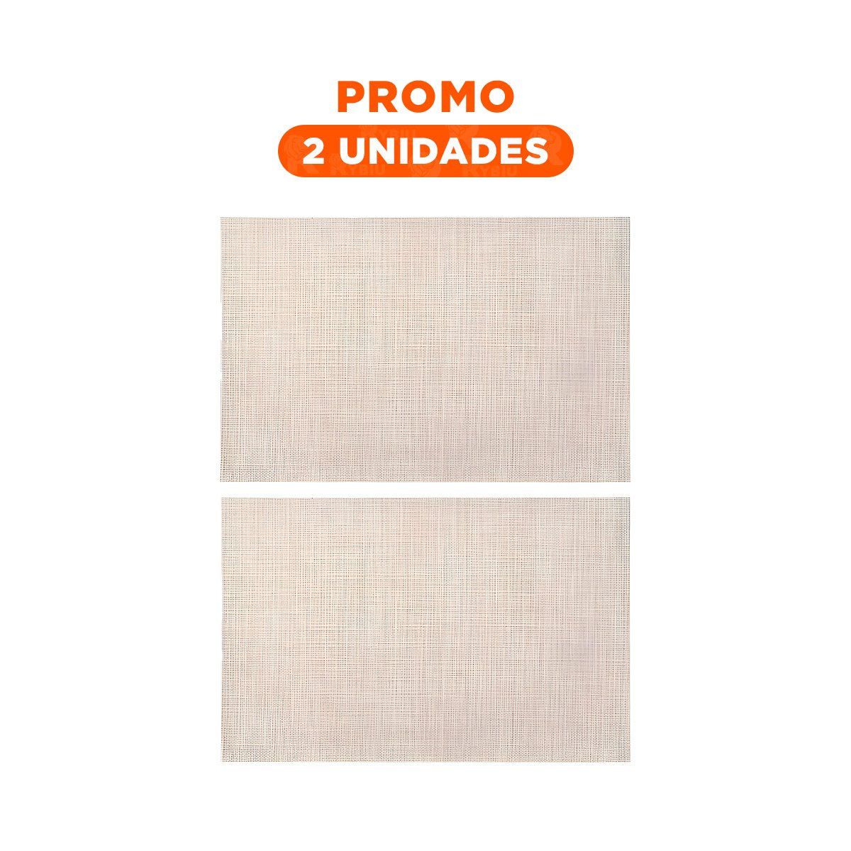 PACK2 BANDEJA DE MESA INDIVIDUALES BEIGE 6 PIEZAS FACIL DE LIMPIAR - 1
