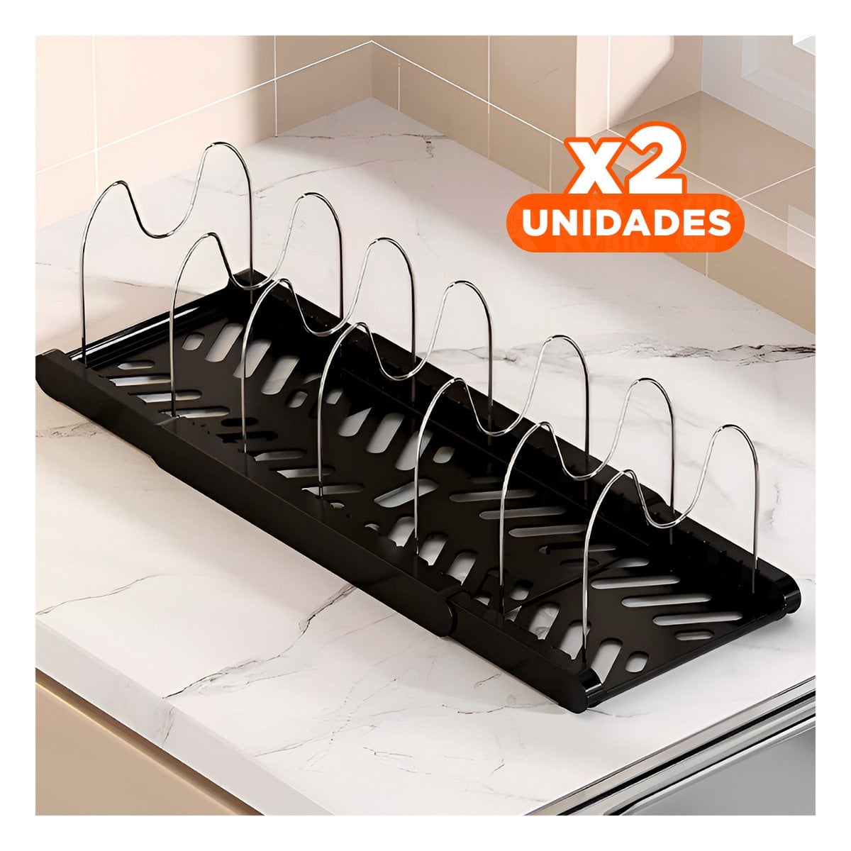 PACK2 BANDEJA SEGURO PARA TAPAS OLLAS Y SARTENES Y USO DIARIO EN COCINA Y+REGALO STICKER - 1