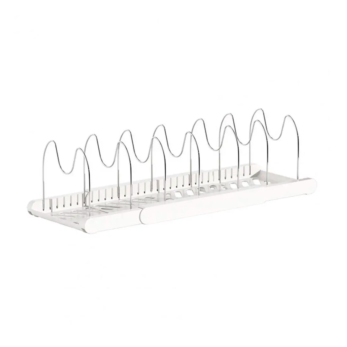 ORGANIZADOR AJUSTABLE PARA MESA Y GUARDADO DE TAPAS OLLAS Y SARTENES BLANCO Y+PAPEL REGALO - 1